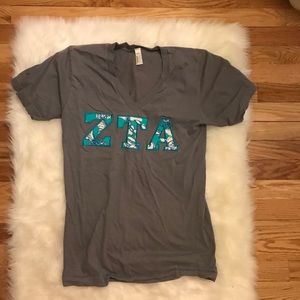 Zeta Tau Alpha letters shirt